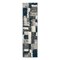 World Rug Gallery Contemporary Abstract Design Plush Shag Runner Rug  2'x7' Gray 473NAVY2X7 - alternate 2